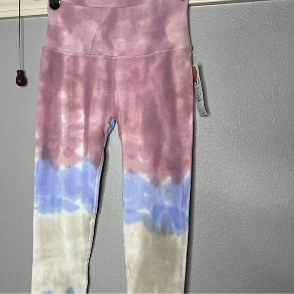 Spiritual Gangster Love Sculpt leggings Tie Dye Colorblock Pink Blue NWT - Picture 4 of 9
